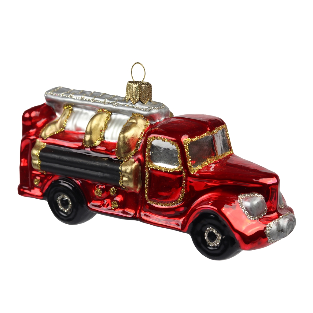Weihnachtsschmuck Feuerwehrauto