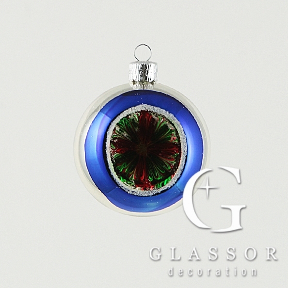 Glaskugel mit Reflex 6 cm