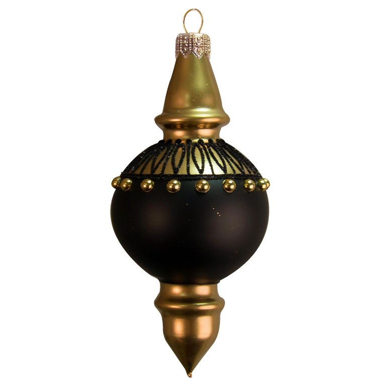 Weihnachtsschmuck Gold-schwarz 
