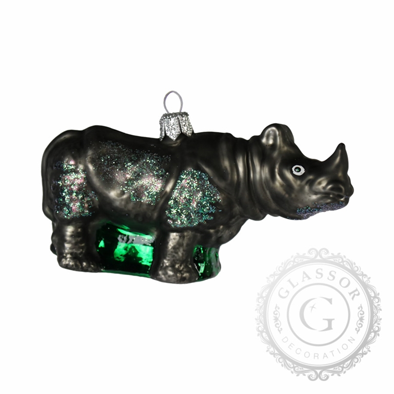 Nashorn aus Glas
