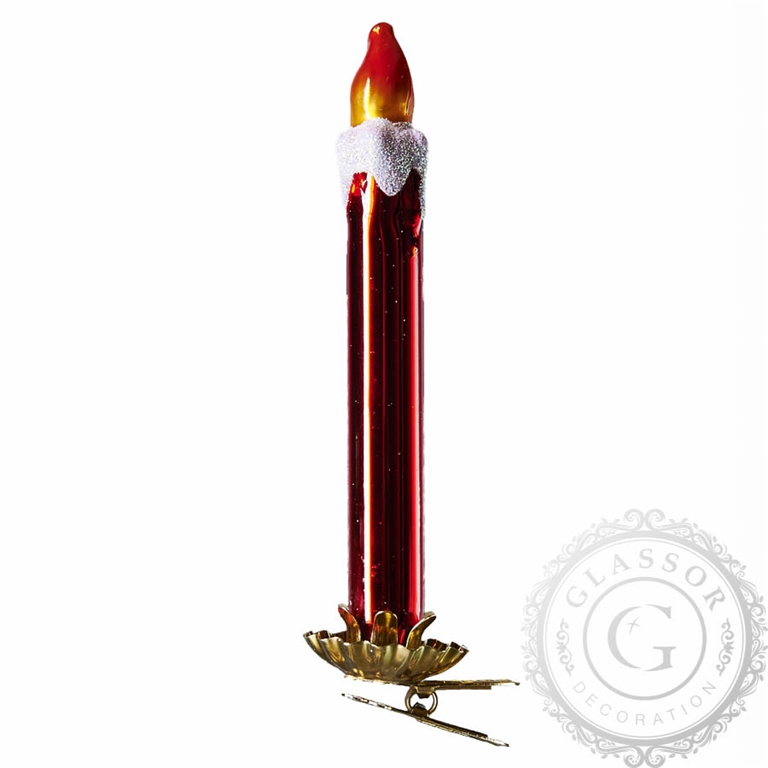 Weihnachtsschmuck Kerze Rot
