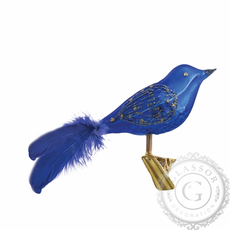 Glasvögelchen Blau | Decor-by-Glassor.cz