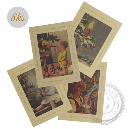 Set von Ansichtskarten  (4x2 Stück)