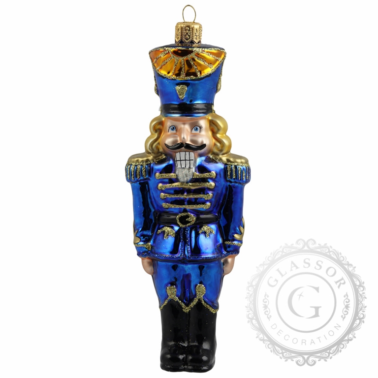 Weihnachtsfigur Blauer Husar