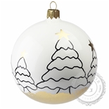 Weihnachtskugel mit Weihnachtsbaum Dekor Weihnachtskugel mit Weihnachtsbaum Dekor