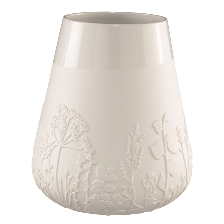 Porzellanvase mit Wiesenblumen-Dekor