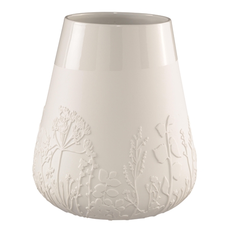 Porzellanvase mit Wiesenblumen-Dekor