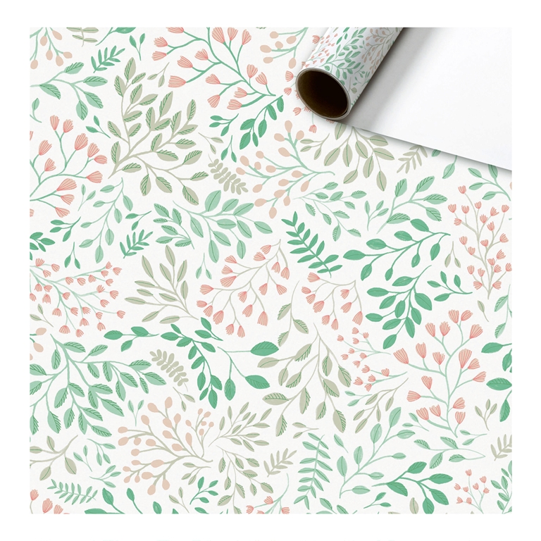 Geschenkpapier floral - Rolle