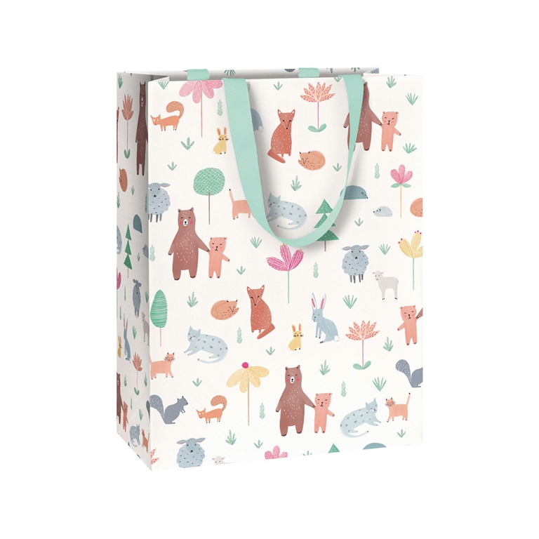 Geschenktasche bunte Tiere