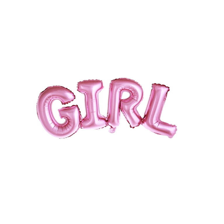Partyballon "Girl" metallisch