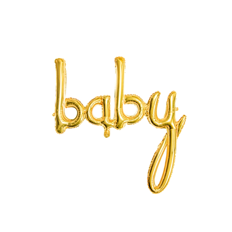 Partyballon "Baby" goldener