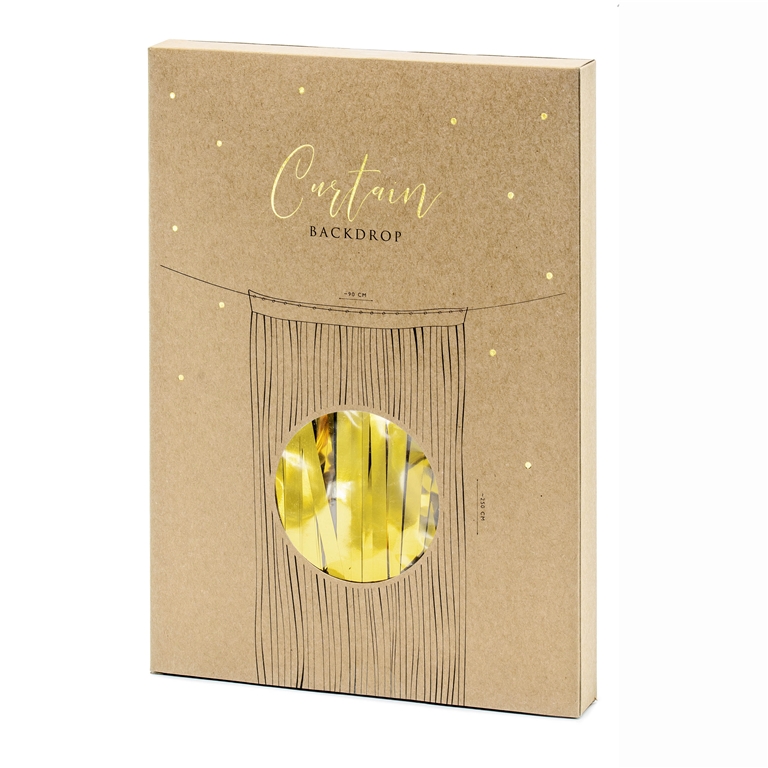 Partyvorhang metallisch gold
