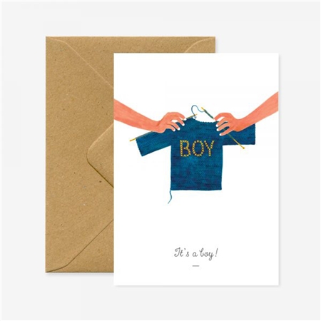 Babydusche karte It's a boy!