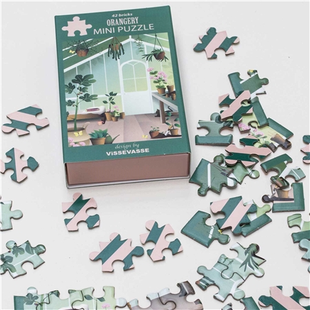 Dizajnové mini puzzle – skleník 42 ks