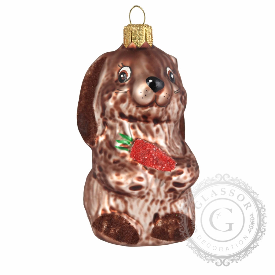 Weihnachtsbaumschmuck - Hase braun