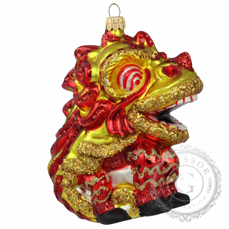 Glas Chinesischer roter Drache