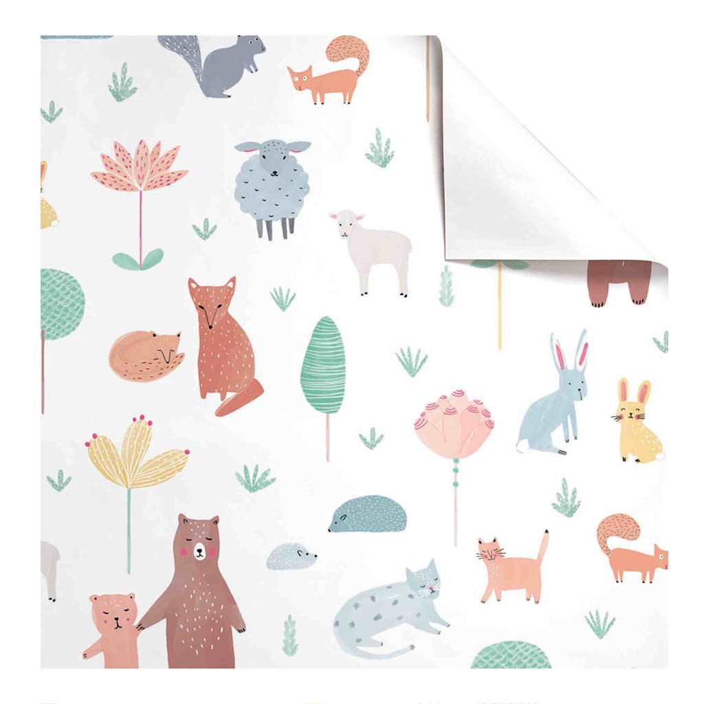 Geschenkpapier bunte Tiere