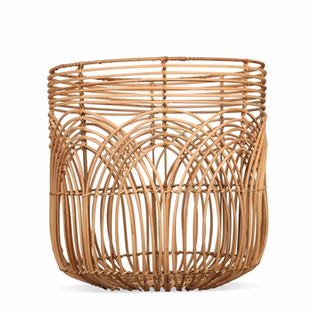 Großer dekorativer Rattan-Korb