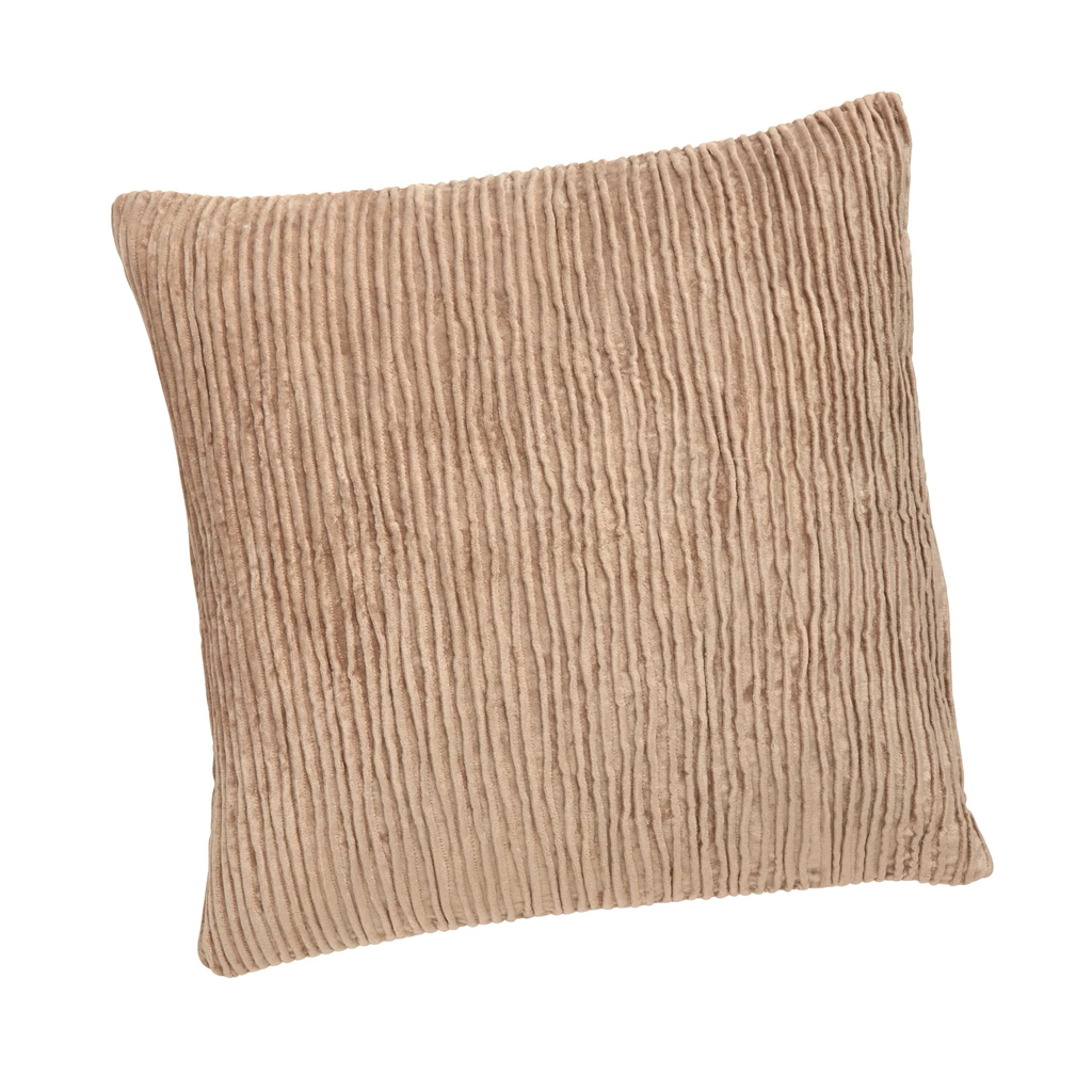 Wildleder Kissen mit Entenfedern Füllung Beige