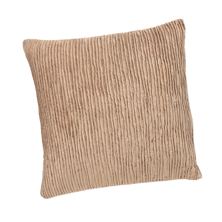 Wildleder Kissen mit Entenfedern Füllung Beige