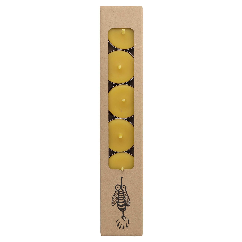 Bienenwachs Teekerzen 6 Stk