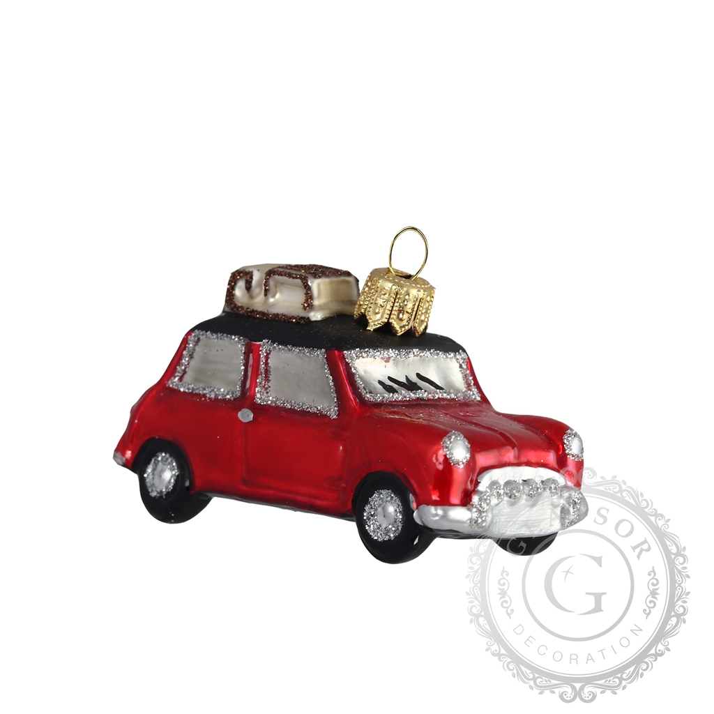 Miniauto mit Schlitten