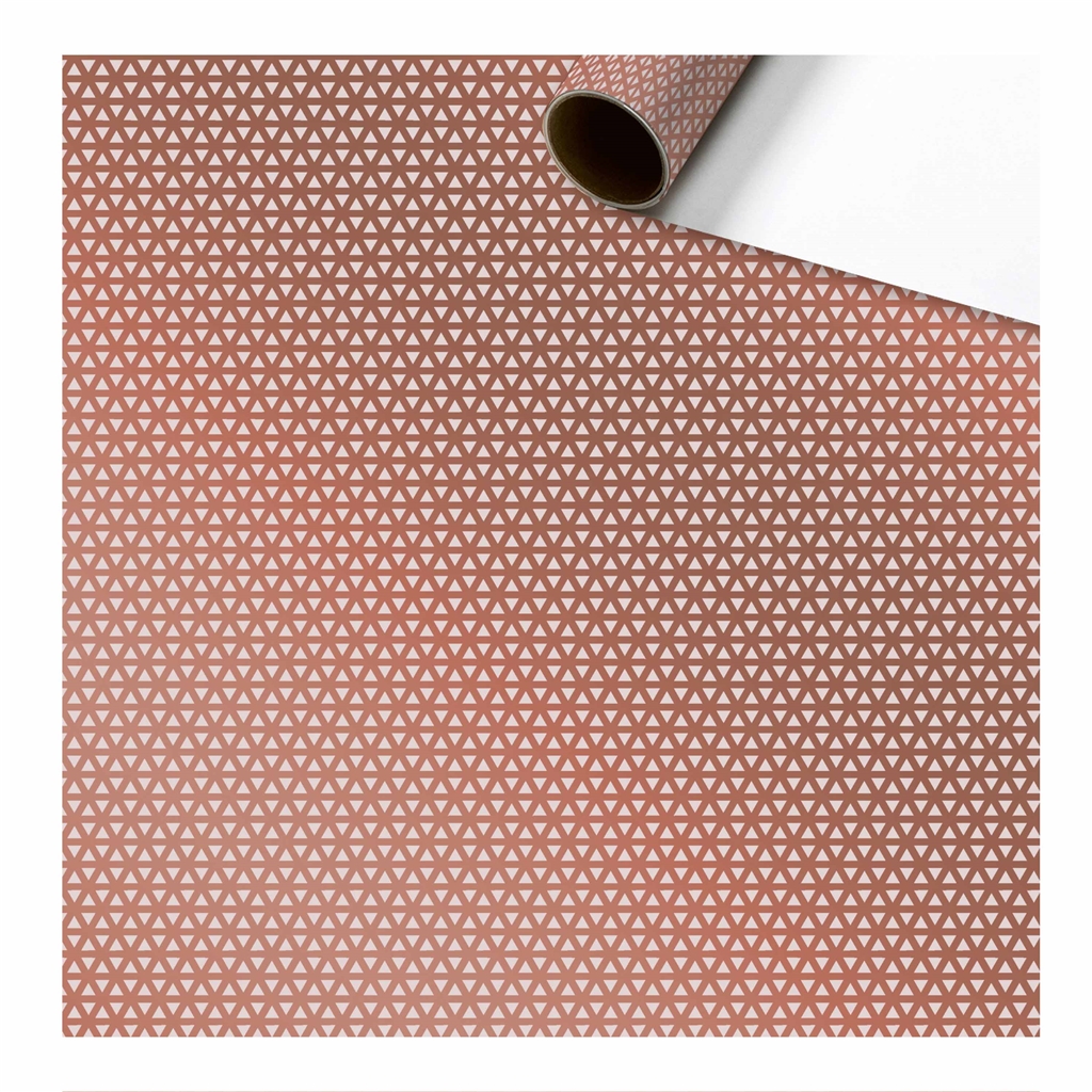Geschenkpapier Geometrisches Muster Rotgold