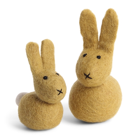 Frühlingsset mit gefilzten Hasen