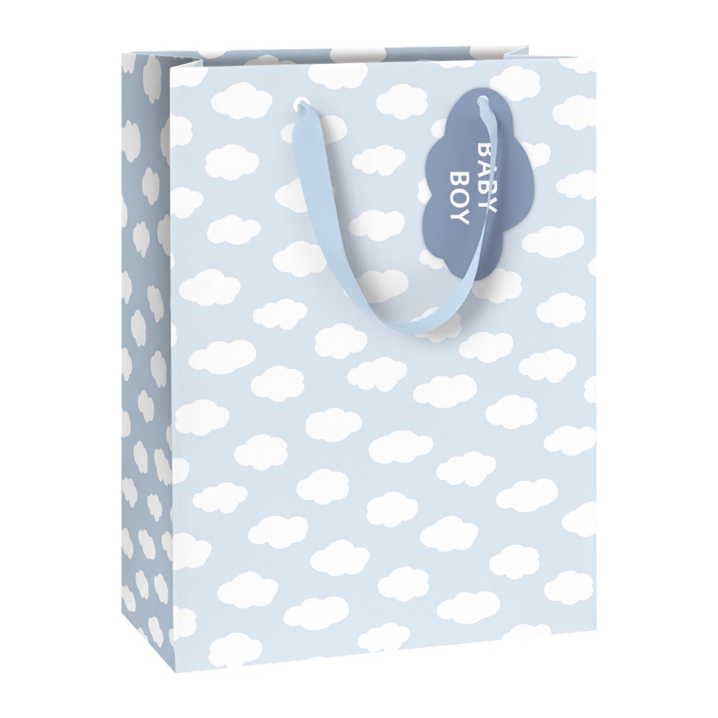 Geschenktasche BABY BOY mit Wolken