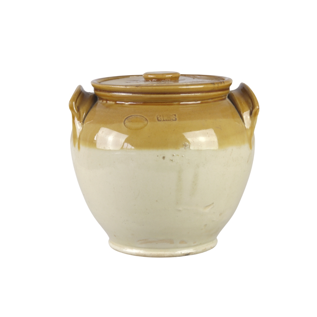 Keramikglas mit Glasur mit Griffen