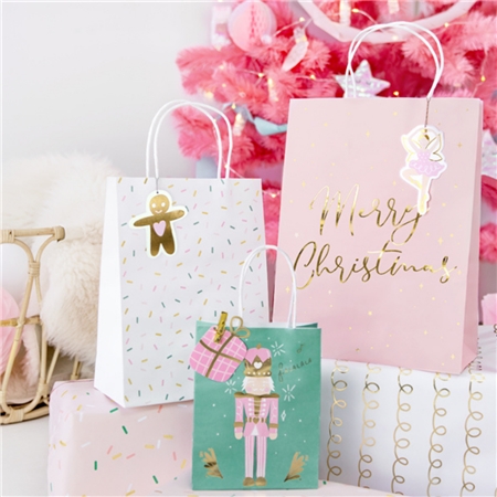 Geschenktaschen mit Nussknacker und Ballerina