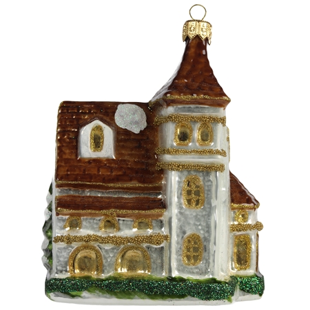 Weihnachtskirche aus Glas