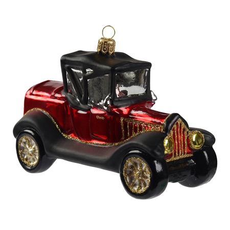 Weihnachtsschmuck Auto Oldtimer Rot