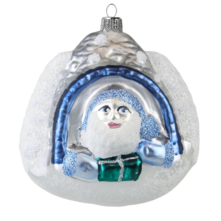 Glasschmuck Eskimo im Iglu