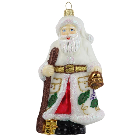 Nikolaus in weißem Mantel