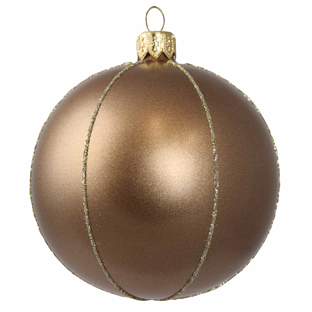 Weihnachtskugel Dekor Braun