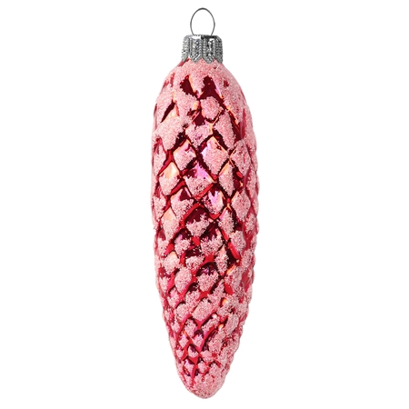 Roter Glasfichtenkegel Rot