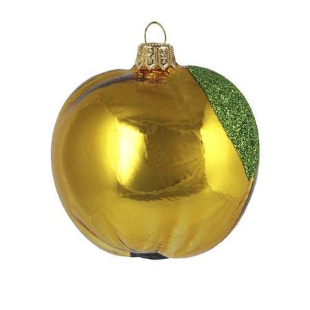 Christbaumschmuck Apfel gelb