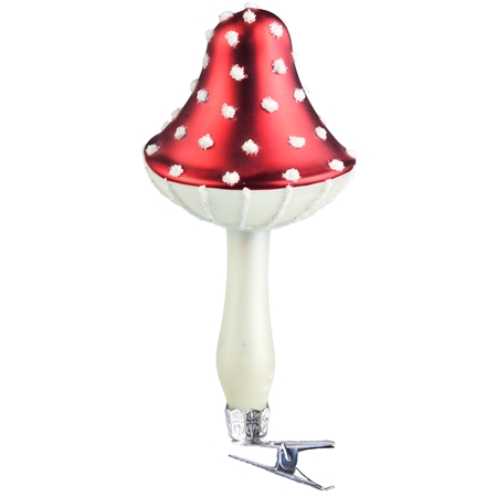 Weihnachtsschmuck Pilz mit rotem Hut