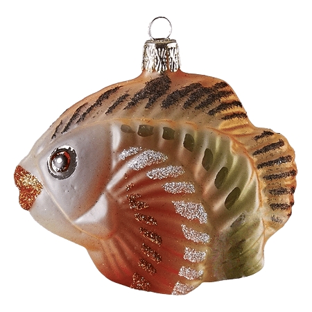 Baumschmuck - Fischlein transparent cremefarbig matt