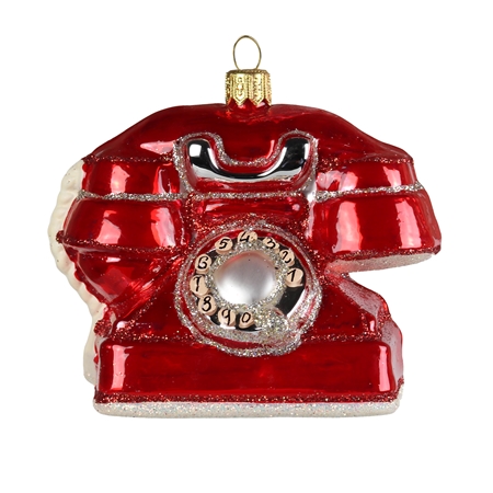 Weihnachtsschmuck Rotes Telefon