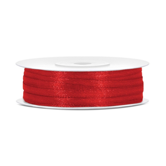 Rotes Satinband schmal