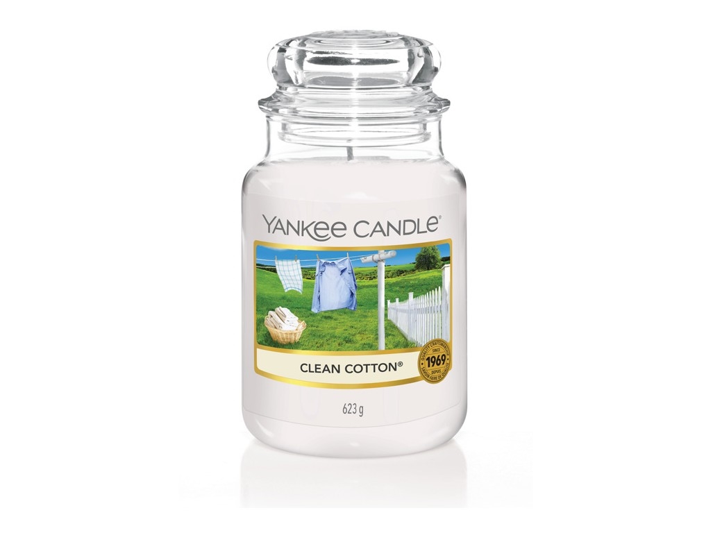 Duftkerze Yankee Candle CLEAN COTTON classic large