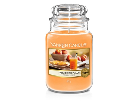 VONNÁ SVÍČKA YANKEE CANDLE FARM FRESH PEACH CLASSIC VELKÝ
