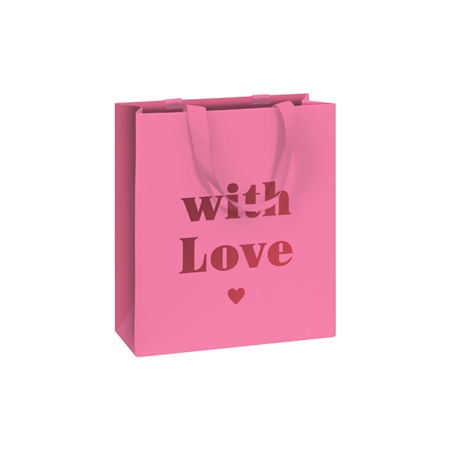 Geschenktüte rosa With love