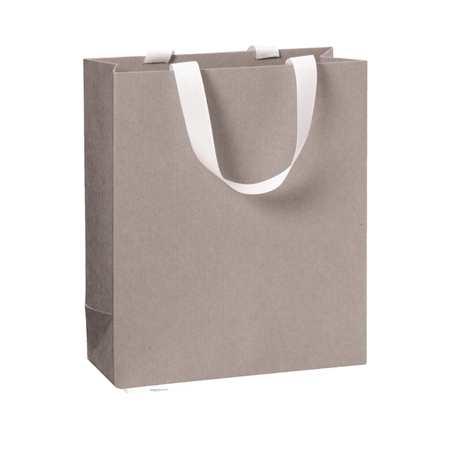 Geschenktüte beige-grau groß