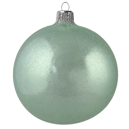 Weihnachtskugel aus Glas Grün 
