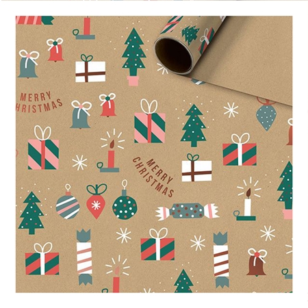 Natürliches Geschenkpapier