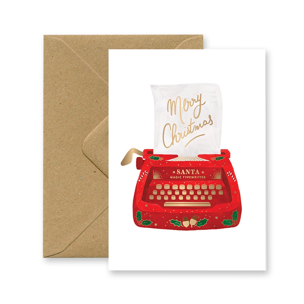 Geschenkkarte Schreibmaschine