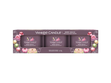 Glasgefülltes Votivkerzen Set Yankee Candle BERRY MOCHI 